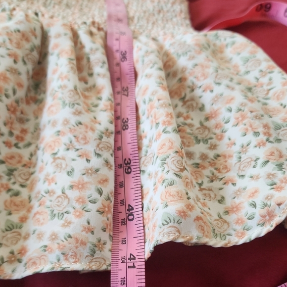 Petal & Pup Cottagecore Floral Smocked Midi Dress - Picture 7 of 9